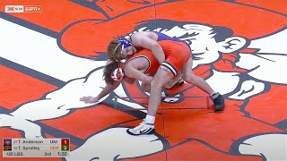 125lbs Troy Spratley (Oklahoma State) vs Trever Anderson (UNI)