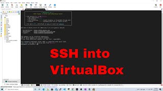 SSH into VirtualBox | VirtualBox tutorial