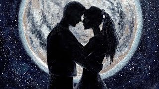Romantic Couple / Easy Acrylic Painting Tutorial For Beginners / Black and White Painting