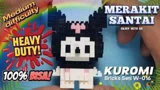 Merakit santai Lego Bricks Kuromi Seri W-016