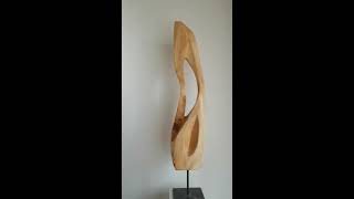 Gunnar Mozer, Holzskulptur, wood carving, wood sculpting, abstract, Musik: Silky Smooth Audio Hertz