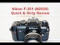 Nikon F-301 (N2000) 35mm film SLR camera review