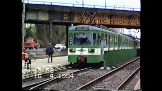 1994.04.04. - 1994.04.24. Ráckevei HÉV vegyes felvételek (MIXA szerelvények, régi jelzésrendszer)-3