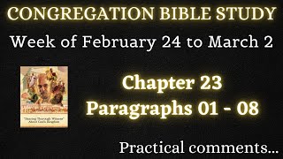 CONGREGATION BIBLE STUDY ✅ Week of February 24 to March 2 ♡ Practical Comments