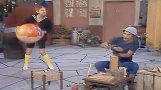 ( EL CHAVO DEL 8 )  Quico molesta a Don Ramón en el trabajo Capitulos Completos