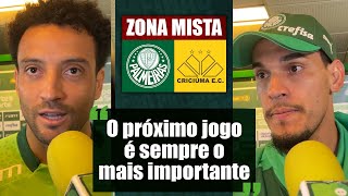 VEJA O QUE GOMEZ E FELIPE ANDERSON FALARAM NA ZONA MISTA APÓS PALMEIRAS 5 X 0 CRICIÚMA