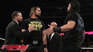 Roman Reigns interrupts Seth Rollins: Raw, March 2, 2015