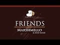 Marshmello & Anne-Marie - FRIENDS - HIGHER Key (Piano Karaoke / Sing Along)
