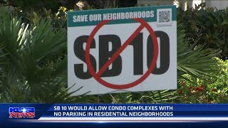 SB 10 would allow condo complexes with no parking to be built in residential areas