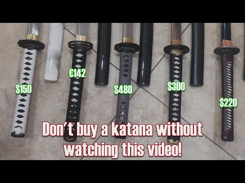 Don't buy a katana without watching this video! Budget katana reviewed and ranked
