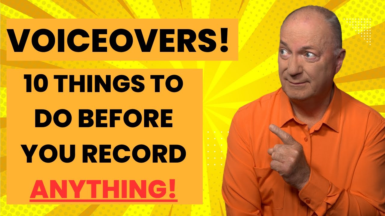 Voice Over Tips Youtube