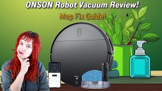 ONSON Robot Vacuum Review + How to Fix the Mop on Your Robot!