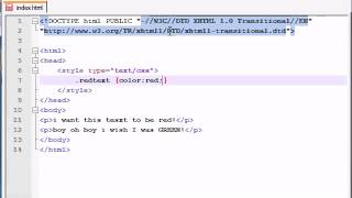 XHTML and CSS Tutorial 30 Styling Using Classes