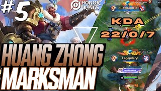 Huang Zhong Unstoppable build! | Huang Zhong Marksman Gameplay #5 | Honor of Kings