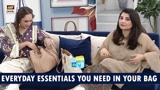 What items do you keep in your bag | Javeria Saud | Rabab Masood