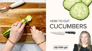 How to Cut A Cucumber For Veggie Trays and Dip Platters