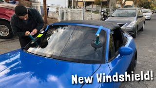 Miata Gets a New Windshield...