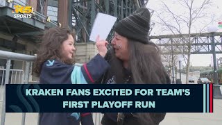 Kraken fans excited for team's first playoff run