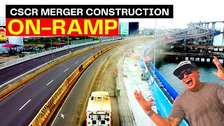 FINALLY❗CONSTRUCTION of CCLEX ON-RAMP (MERGING WITH CSCR VIADUCT) OPEN TO TRAFFIC SOON😲💯🌉👍✅