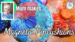 Mum Sews a magnetic pincushion as a gift or needle and pins holder.  #stitch #craft #handmadegifts