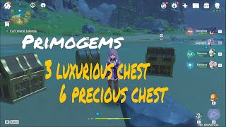 Primogems, 3 Lux chest + 6 Precious chest. Hidden Quest "Sisi lain Pulau & Laut" Genshin impact