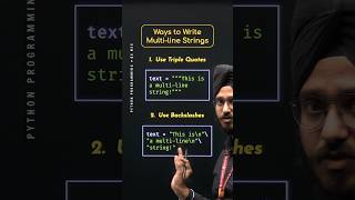 Ways to Write Multi-line Strings #Python #NesoAcademy #QuickConcepts