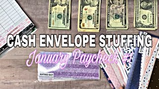 January Paycheck #1| Cash Envelope Stuffing | Budget With Me | Paycheck to Paycheck