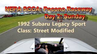 1992 Subaru Legacy Sport | 2019 NEPA SCCA Autocross - Pocono Raceway: Regional (Event #5)