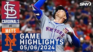 Mets vs Cardinals (5/6/2024) | NY Mets Highlights | SNY