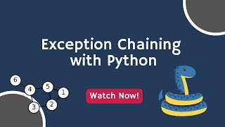 Exception Chaining Explained in Python Mastery! 🌟🐍 #PythonChainMastery #ExceptionEpic
