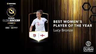Lucy Bronze - Best Women’s Player of the Year - 11th Globe Soccer Awards