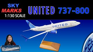 SkyMarks United Airlines 737-800 | 1:130 Scale Plane