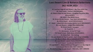 Lost Desert Live @ Balance Selections 262 16.09.2023 with tracklist