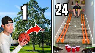 Can I Make 24 INSANE Trick Shots In Just 24 Hours?