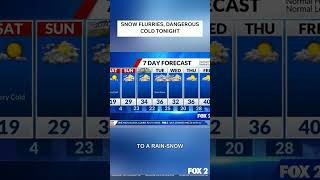 Snow Flurries Dangerous Cold Tonight