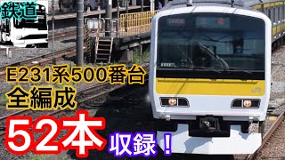 【鉄道】E231系500番台、全編成撮影！！（総武線各駅停車・船橋駅）