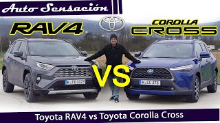 Comparativa Toyota Rav4 2023 vs Toyota Corolla Cross 2023. La competencia en casa ¿Cual es el mejor?