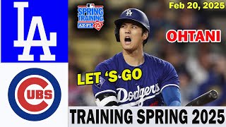 MLB Spring Training 2025: Dodgers Vs. Chicago Cubs 02/20/2025 Highlights  | MLB Training Spring 2025