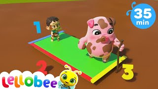 Learns Shapes Colours and Numbers | How To Nursery Rhymes | Fun Learning | ABCs And 123s