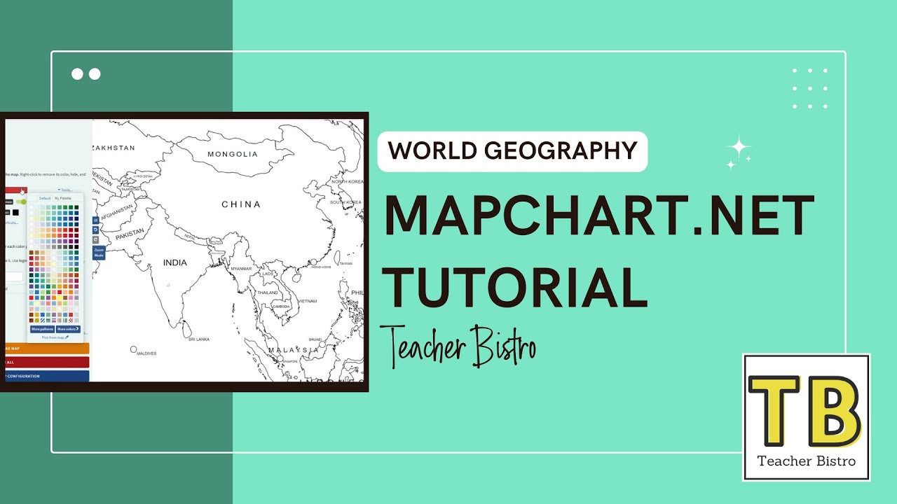 Tutorial How To Make A Special Purpose Map Using Mapchart Net Youtube