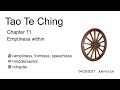 Tao Te Ching, Chapter 11 explained