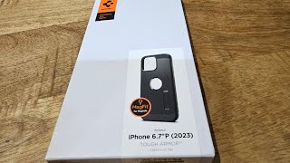 Spigen Tough Armor Case for the iPhone 15 Pro Max Unboxing and Overview