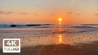 Fascinating Sunset from Playa Bacocho, Puerto Escondido 🇲🇽 with Calming Waves Sounds (4K UHD)