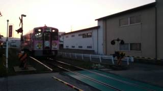 七日町駅から会津若松駅に向かう只見線