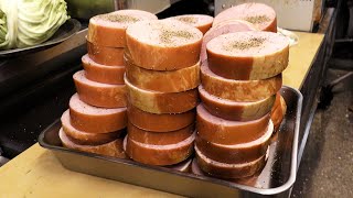 Ham cutlet Rush!!!｜japanese street food｜wok cooking Japanese street food in Yokohama