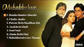 Mohabbatein Movie All Songs | Shah Rukh Khan | Aishwarya Rai | #viralvideo #love #lovesong