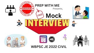 FREE MOCK INTERVIEW FOR WBPSC JE 2022 CIVIL | CANDIDATE : INDRANI PAUL | PREP WITH ME | EP : 46