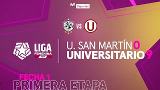 USMP vs. Universitario [0-9] | Resumen y goles | Liga Femenina de Fútbol ⚽