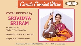 UKS CARNATIC Srividya Sriram navigates through different registers and nuances of Carnatic music