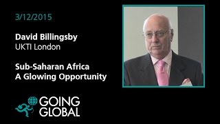 UKTI Seminar from Going Global Dec 2015 - 'Sub-Saharan Africa - A Glowing Opportunity'